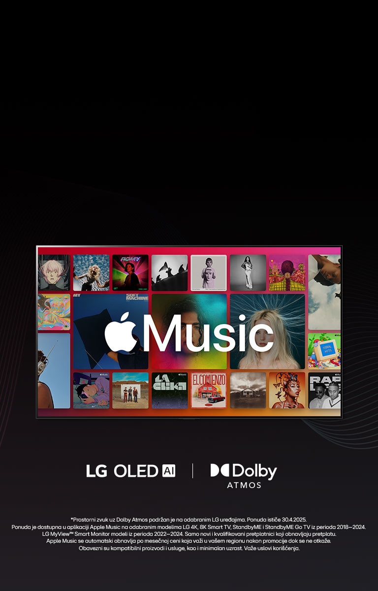 Osvojite 3 meseca besplatnog korišćenja usluge Apple Music