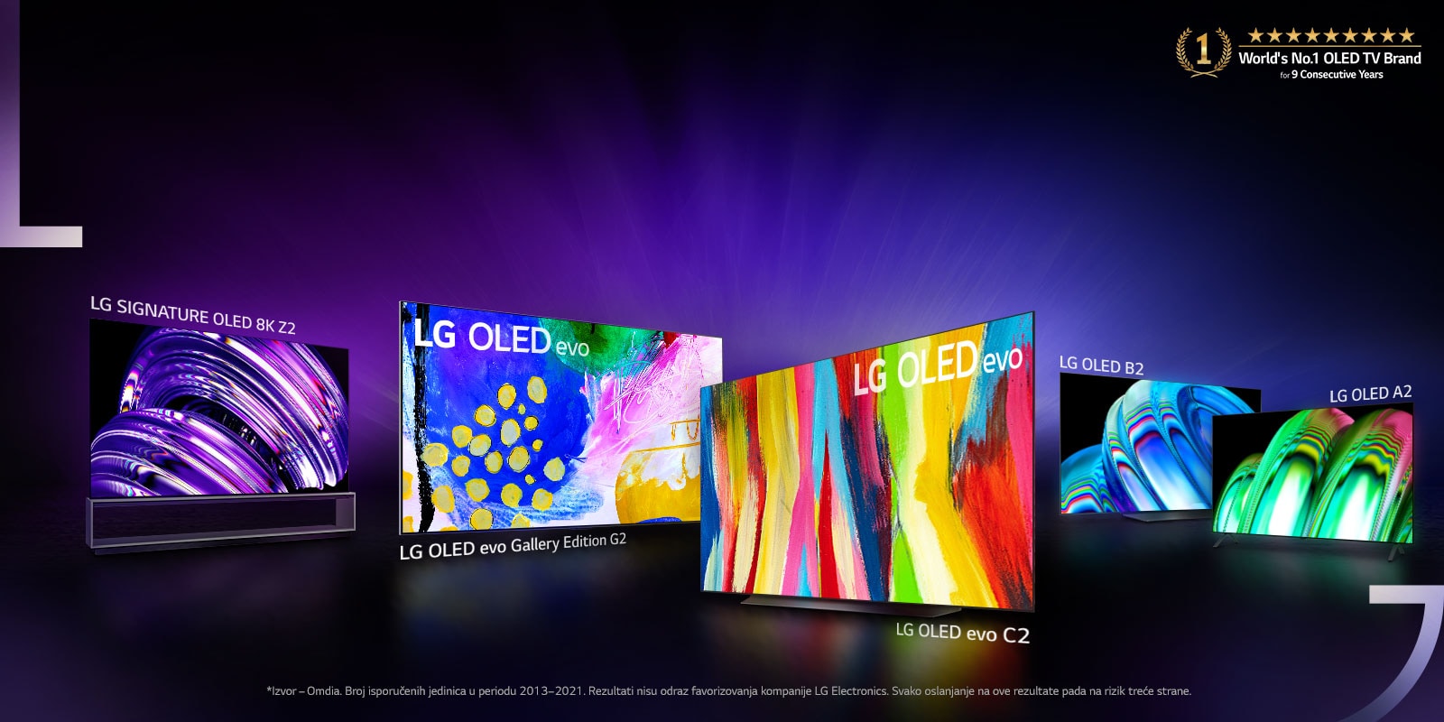 Najuzbudljivija linija<br>LG OLED televizora