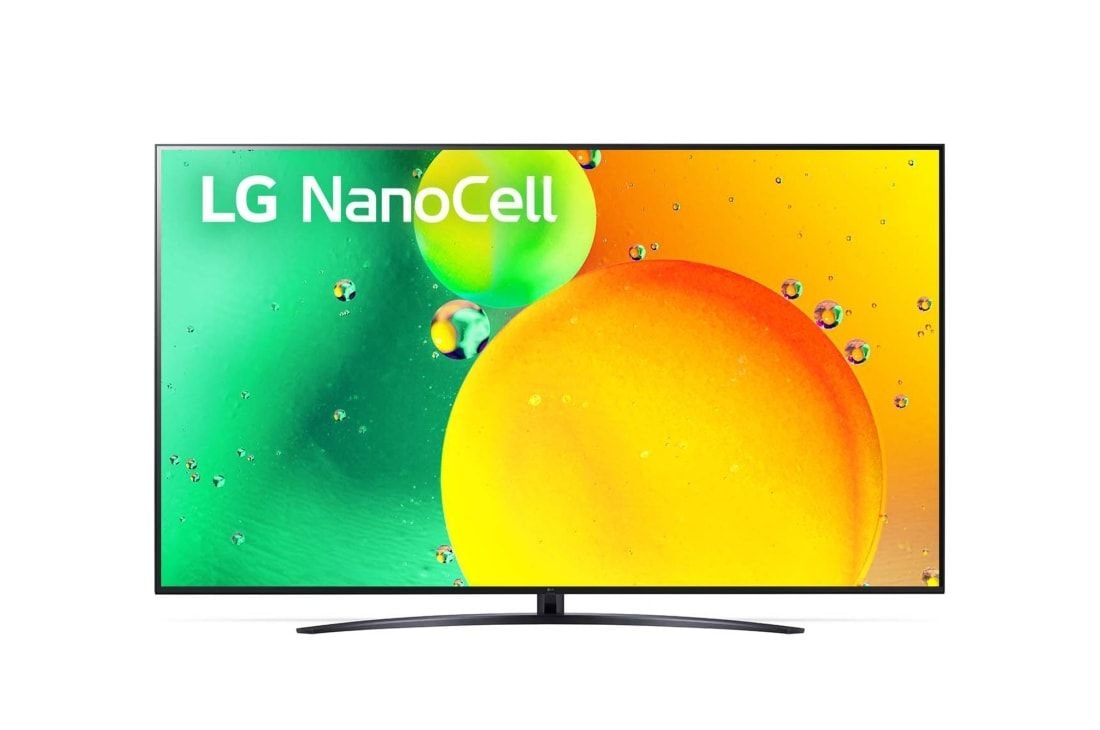 LG 86'' (217 cm) 4K HDR Smart Nano Cell TV, Prikaz LG NanoCell televizora spreda, 86NANO763QA
