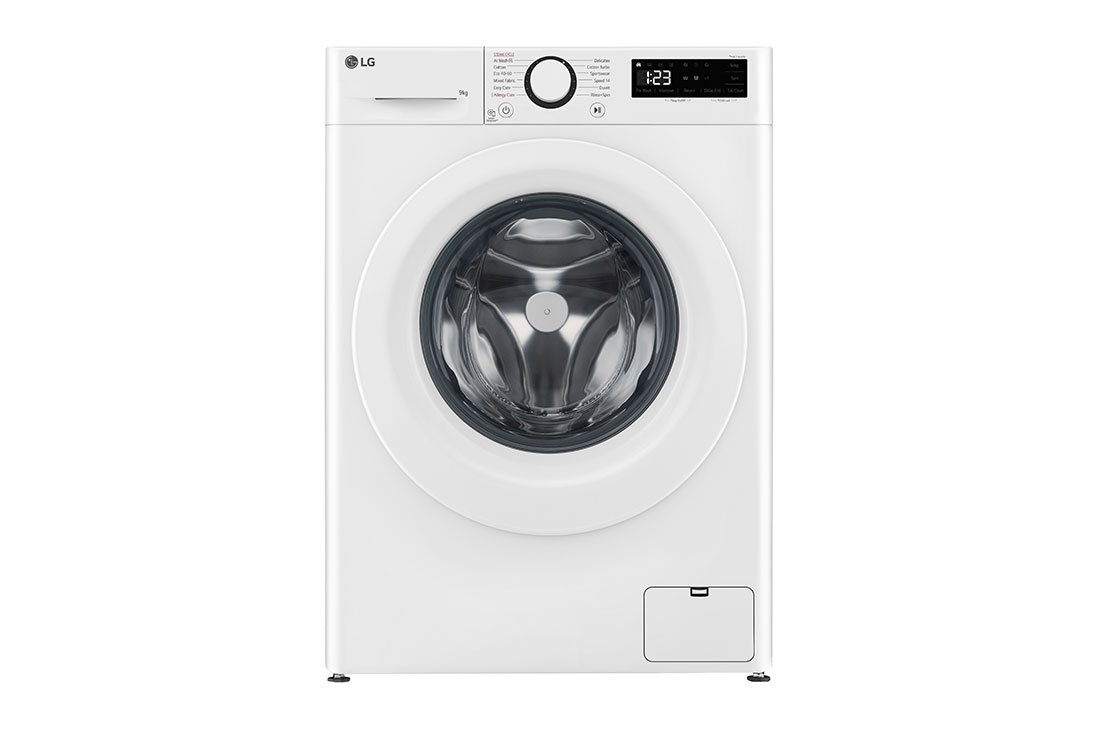 LG 9 kg, max. 1400 obrtaja/min., Mašina za pranje veša sa parom, AI DD™ tehnologija, Pogled spreda, F4WR509SWW