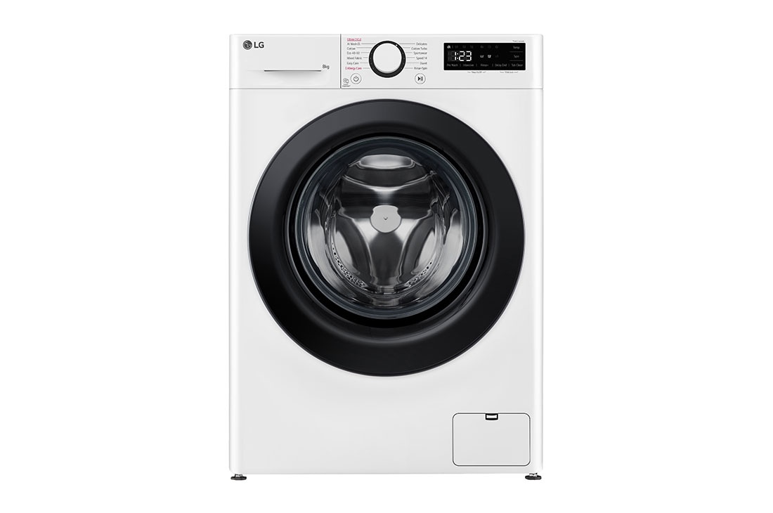 LG 8 kg, max. 1200 obrtaja/min., Mašina za pranje veša sa parom, AI DD™ tehnologija, Slim dubina, Front, F2WR508SBW