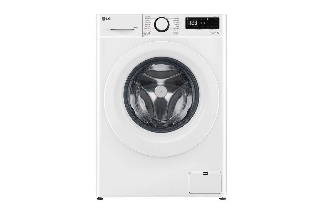 LG 10 kg, max. 1400 obrtaja/min., Mašina za pranje veša sa parom, AI DD™ tehnologija, pogled sprijeda, F4WR510SWW