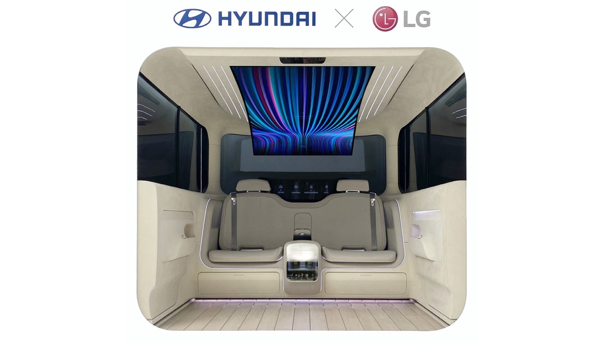 LG и Hyundai объединяются, чтобы создать по-настоящему домашний уют в  электромобиле | LG Россия