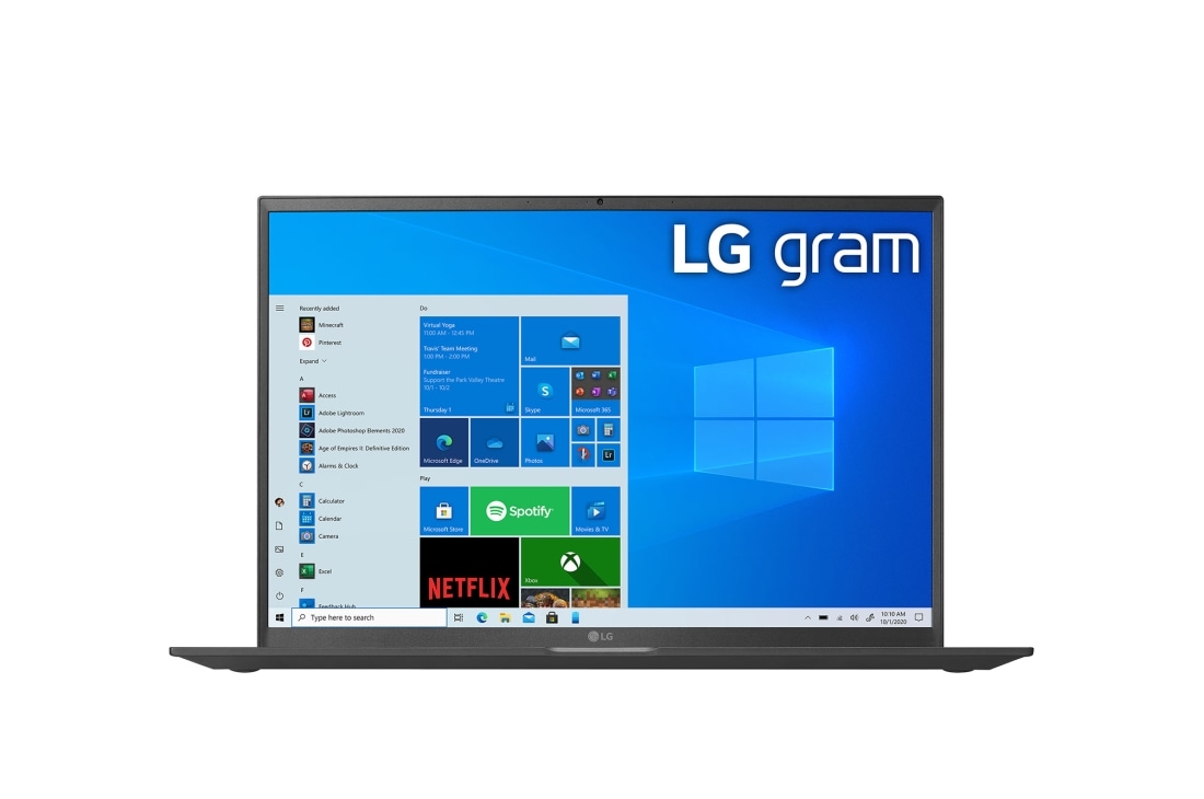 LG Ультралёгкий ноутбук LG gram 17z90p-g, Передний план, 17Z90P-G