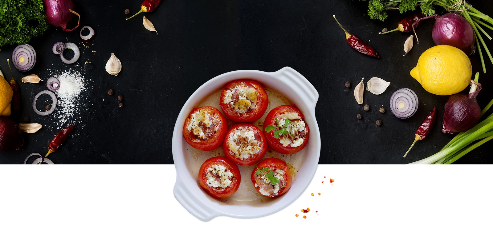 Готовим с LG – Поваренная книга: Stuffed Tomatoes | LG Россия