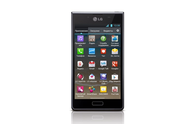 Форматировать телефон lg p705