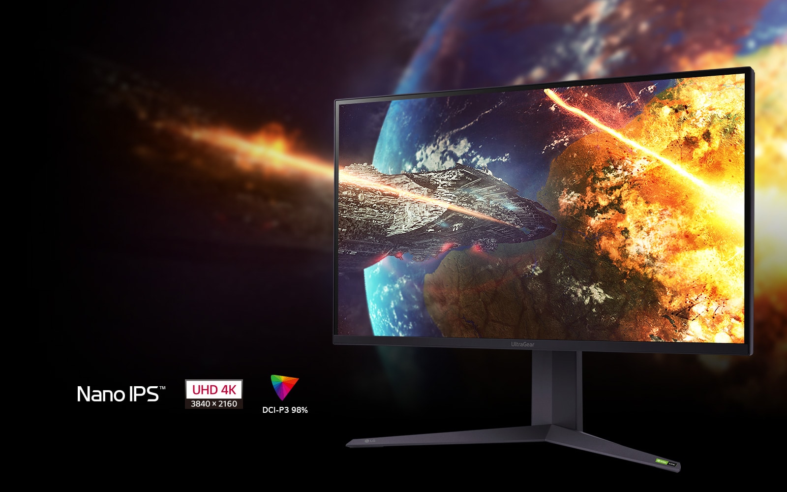 LG 32” игровой UHD 4K монитор UltraGear™ с VESA DisplayHDR™ 1000 | LG Россия