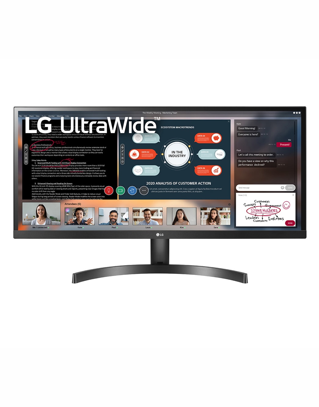 Монитор lg 34wl50s обзор