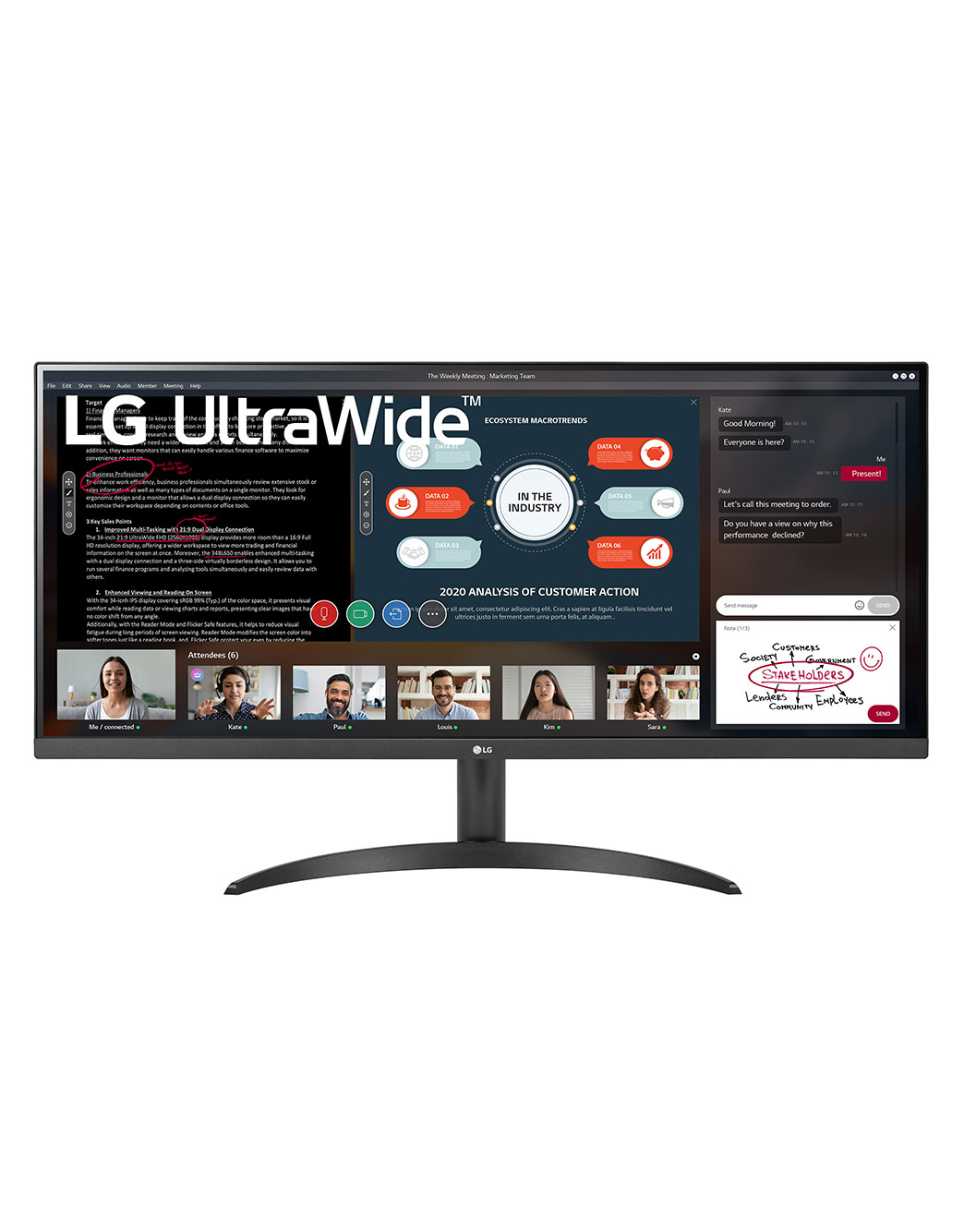 Монитор LG 34WP500-B. Описание продукта на официальном сайте производителя.  Особенности, технические характеристики, обзоры, фото продукта. Где купить  — LG Россия