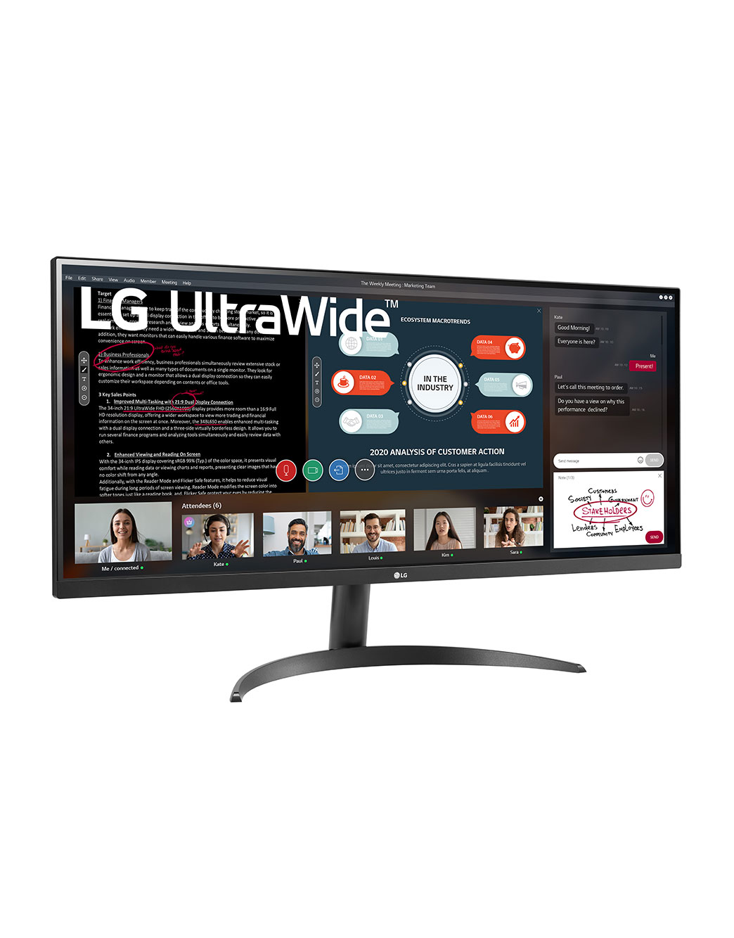 Монитор LG 34WP500-B. Описание продукта на официальном сайте производителя.  Особенности, технические характеристики, обзоры, фото продукта. Где купить  — LG Россия