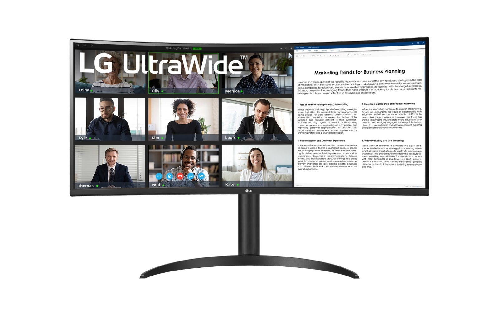 34-дюймовый изогнутый монитор UltraWide QHD с USB Type-C™ | LG Россия