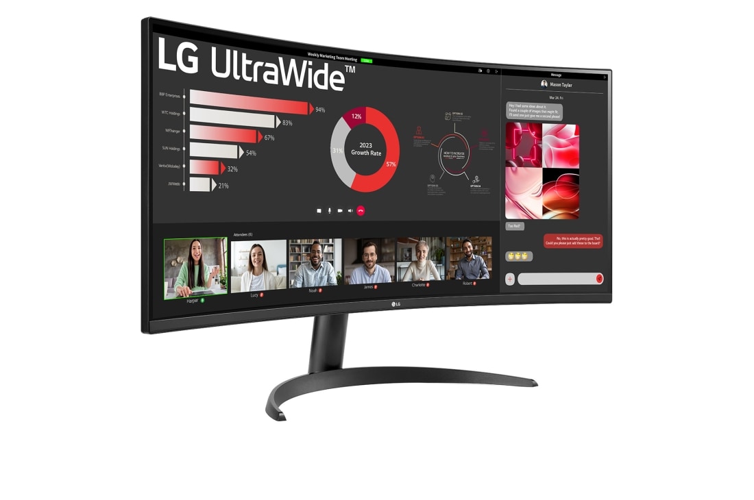 LG Изогнутый монитор 21:9 Curved UltraWide™ QHD (3440 x 1440) 34 дюйма с  FreeSync™ | LG Россия