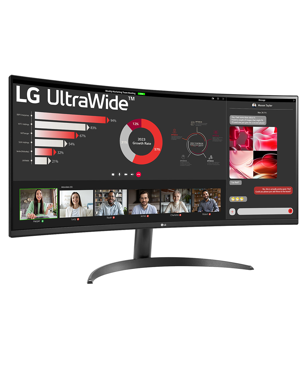 LG Изогнутый монитор 21:9 Curved UltraWide™ QHD (3440 x 1440) 34 дюйма с  FreeSync™ | LG Россия