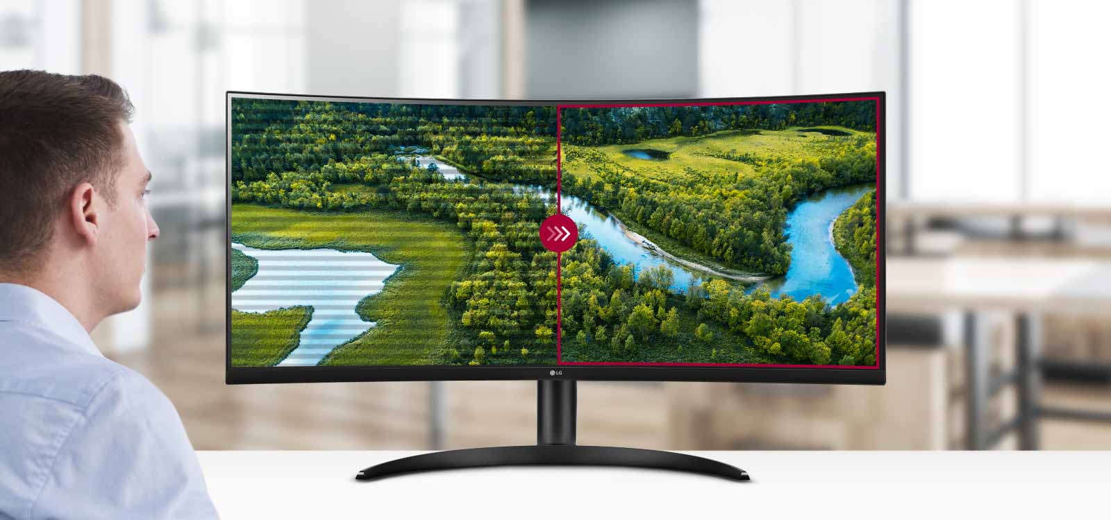 LG 34-дюймовый изогнутый монитор 21:9 UltraWide™ QHD (3440 x 1440) | LG  Россия