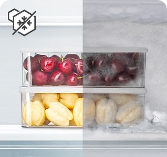 Сравнение боксов с замороженными ягодами с наледью и без
