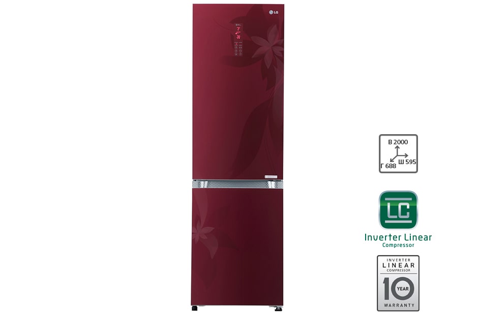 LG Двухкамерный холодильник LG с системой Total No Frost, GA-B489TGRF