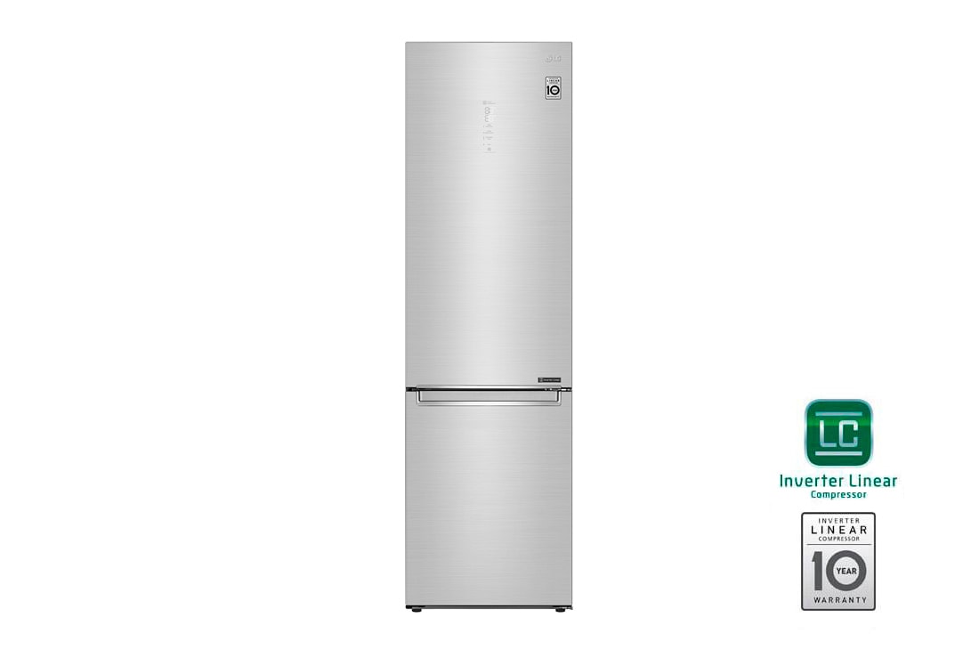 LG Холодильник LG GA-B509PSAZ с технологией DoorCooling⁺ сенсорным дисплеем на 419 л| Стальной | Сенсорный дисплей, Зоны свежести, Складная полка, Винная полка, GA-B509PSAZ