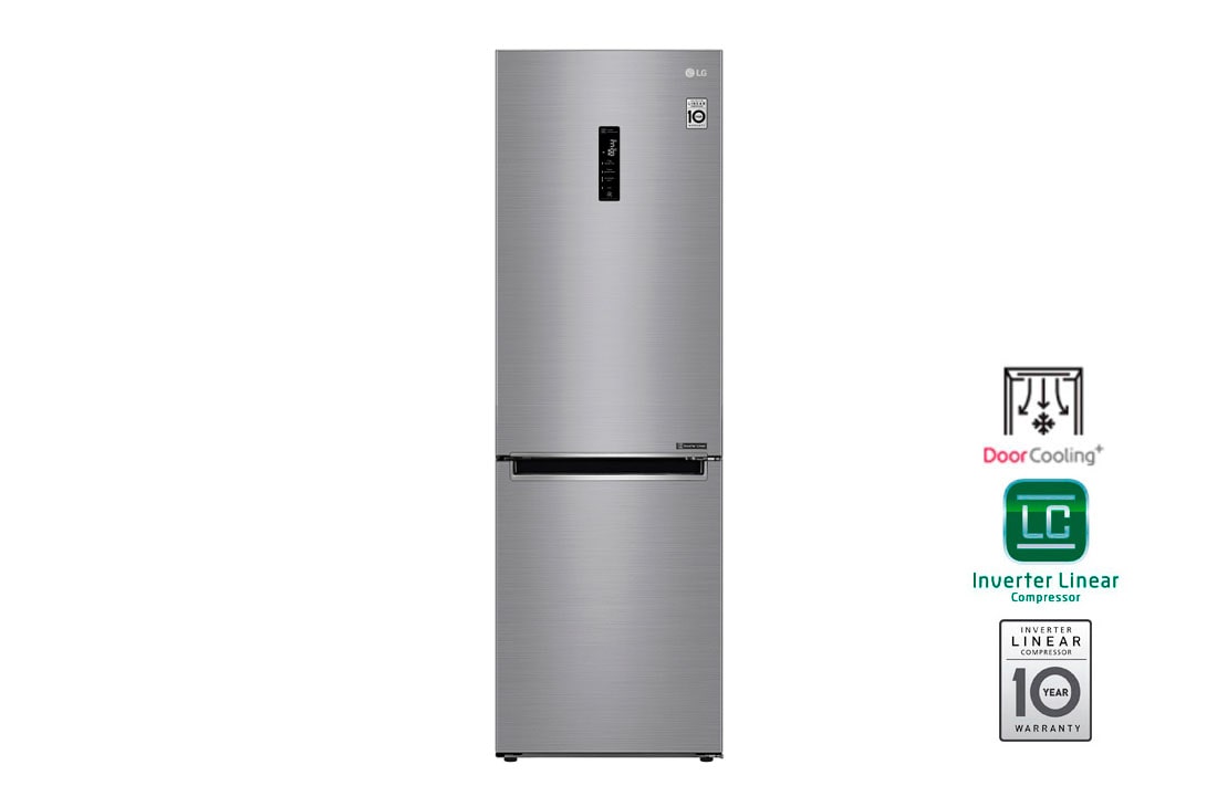 LG Холодильник LG GA-B459MMQZ | DoorCooling⁺ | 374л | Серебристый, GA-B459MMQZ