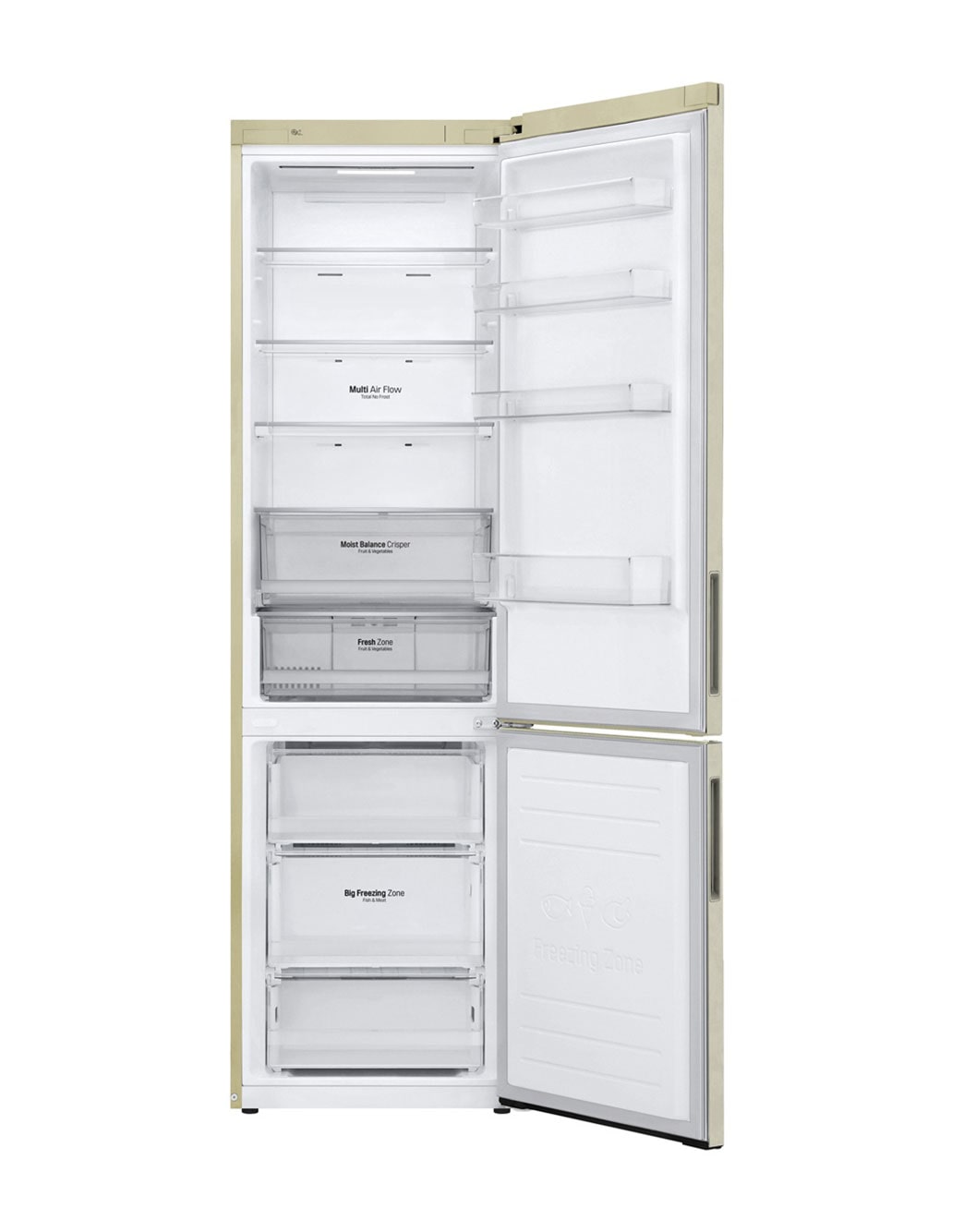 LG Холодильник LG -GA-B509CEQZ | 419л | Бежевый | Total No Frost, GA-B509CEQZ