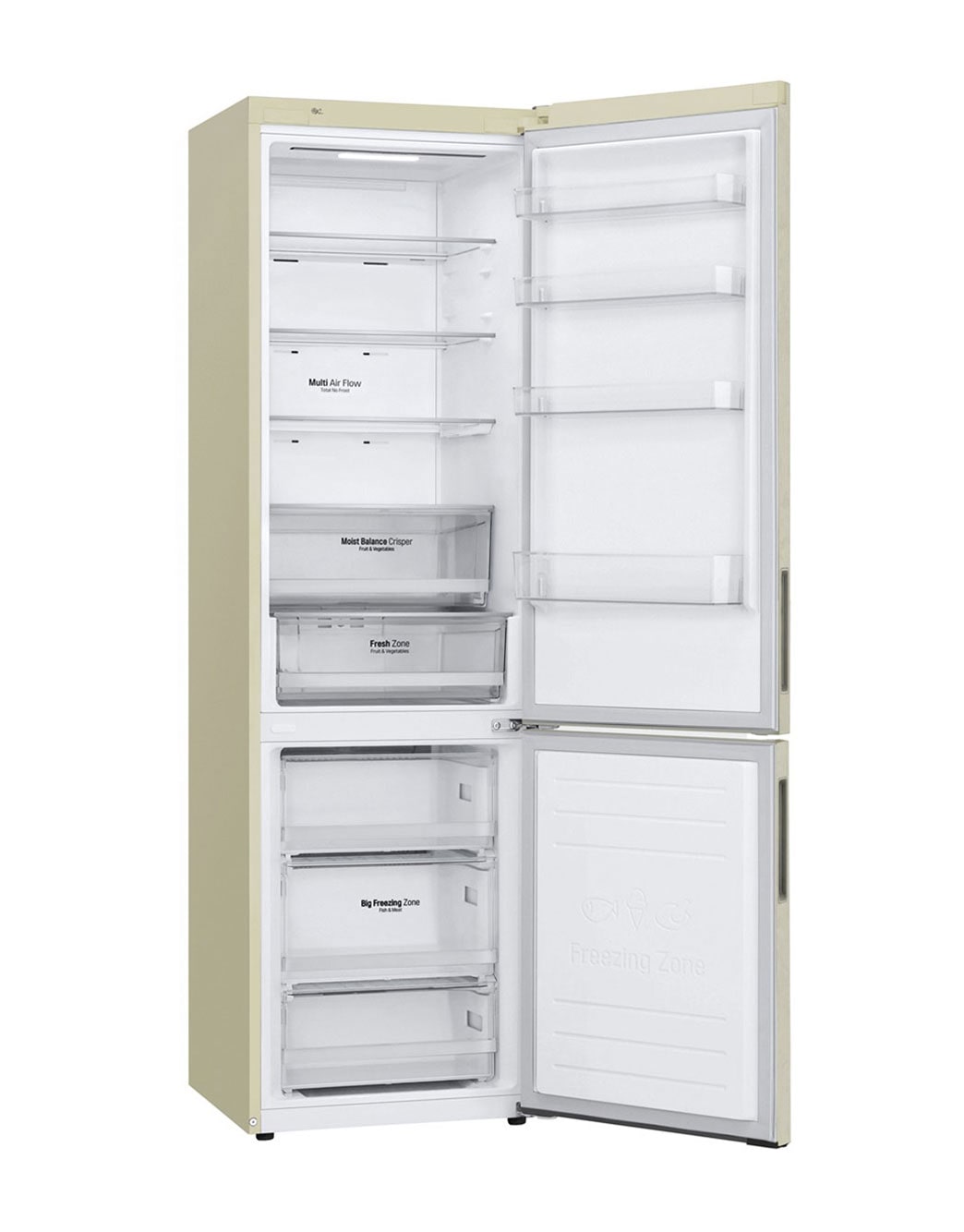 LG Холодильник LG -GA-B509CEQZ | 419л | Бежевый | Total No Frost, GA-B509CEQZ