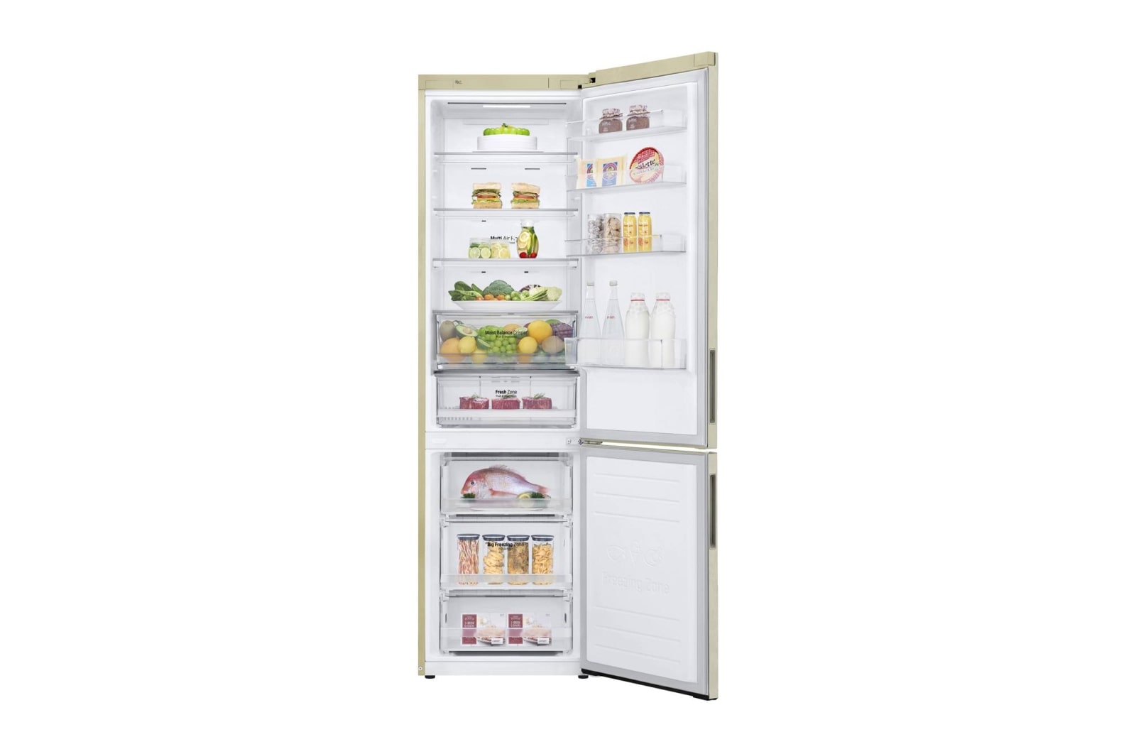 LG Холодильник LG -GA-B509CEQZ | 419л | Бежевый | Total No Frost, GA-B509CEQZ