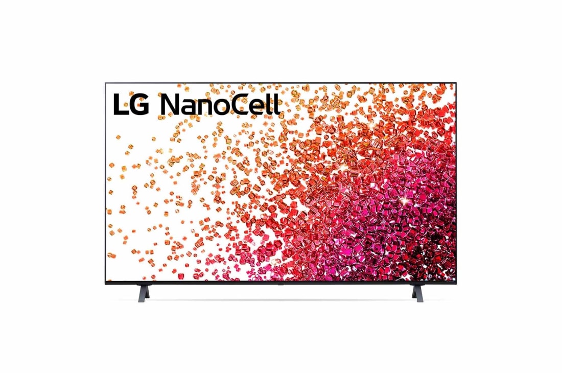 LG 4K NanoCell телевизор LG 50'', Вид телевизора LG NanoCell спереди, 50NANO756PA