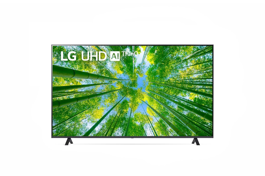 LG 4K UHD телевизор 75'' LG 75UQ80001LA, front view with infill image, 75UQ80001LA