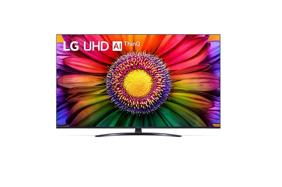 LG 4K Smart UHD телевизор 50'' LG UR81009, A front view of the LG UHD TV, 50UR81009LK
