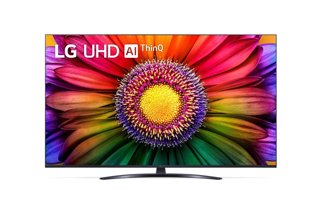 LG 4K Smart UHD телевизор 55'' LG UR81009, A front view of the LG UHD TV, 55UR81009LK