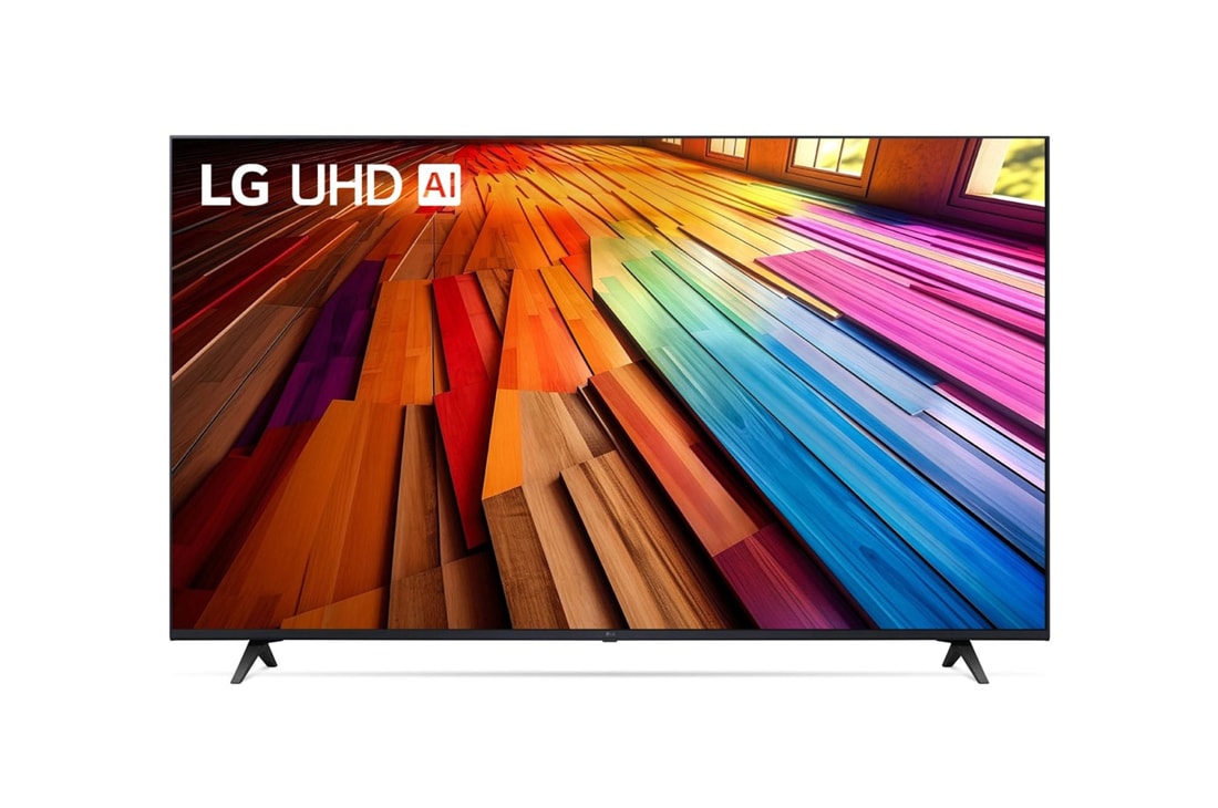 LG Телевизор Smart TV LG UHD AI UT80 4K 50'', Вид спереди на телевизор LG UHD TV, 50UT80006LA