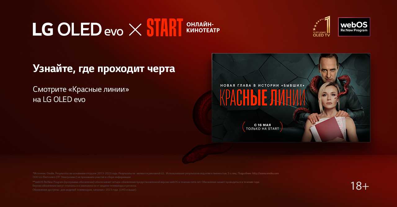 Онлайн премьера сериала «Красные линии» в приложении онлайн-кинотеатра  START: нуарная эстетика на экране LG OLED evo | LG MAGAZINE