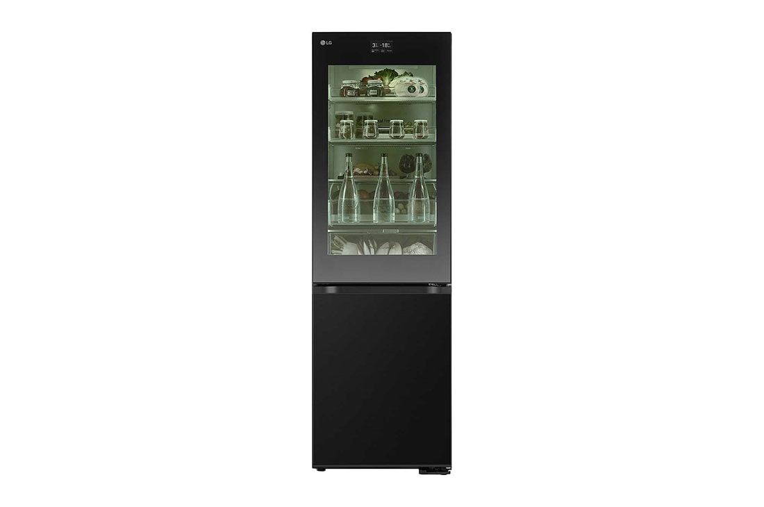 LG Kombinovaná chladnička LG | C | 349 l | InstaView™ | DoorCooling+™, front view with LED, GBG7190CEV