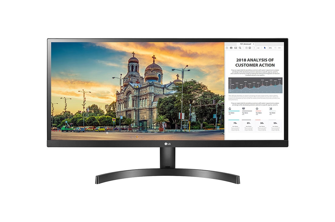 LG 29'' | UltraWide™ monitor | 21:9 | FHD | IPS Displej | HDR 10 |  AMD FreeSync™, 29WK500