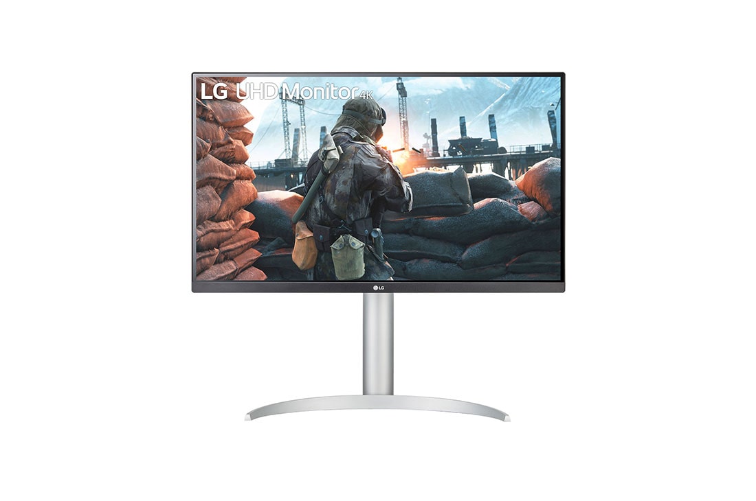 LG 27'' LG UHD monitor s IPS displejom, pohľad spredu, 27UP650-W