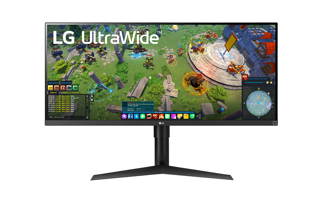 LG 34'' LG UltraWide monitor s IPS displejom, pohľad spredu, 34WP65G-B