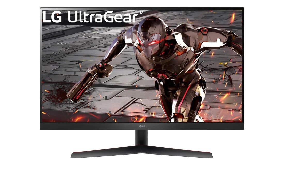 LG 31,5-palcový herný monitor LG UltraGear™ s rozlíšením QHD, obnovovacou frekvenciou 165 Hz a technológiou 1ms MBR, pohľad spredu, 32GN600-B