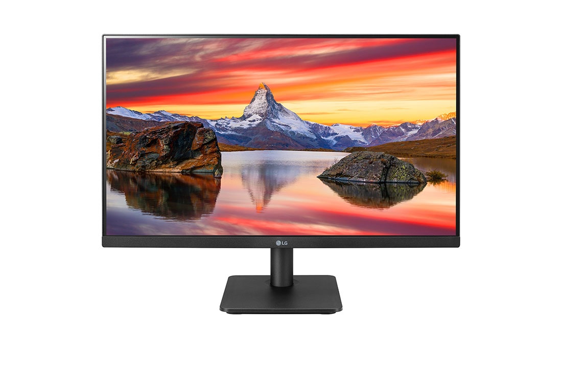 LG 27-palcový monitor IPS s rozlíšením Full HD s prakticky ničím neohraničeným dizajnom z troch strán, pohľad spredu, 27MP400P-B