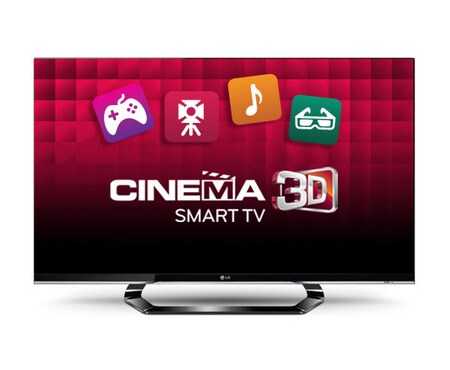 LG 55” LED CINEMA 3D Smart TV, dizajn CINEMA SCREEN, čierny rám, Full HD, MCI 400, Wi-Fi, 4 ks 3D okuliarov a Magic Remote Control súčasťou balenia, 55LM660S