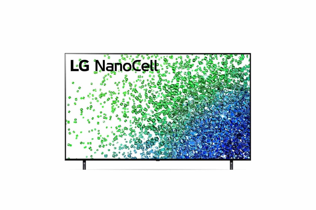LG 75'' LG NanoCell TV, webOS Smart TV, Pohľad spredu na televízor LG NanoCell TV, 75NANO803PA