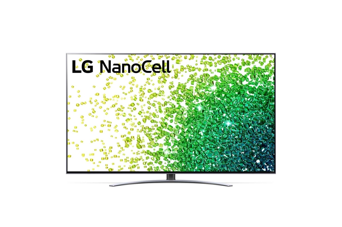 LG 50'' LG NanoCell TV, webOS Smart TV, Pohľad spredu na televízor LG NanoCell TV, 50NANO883PB