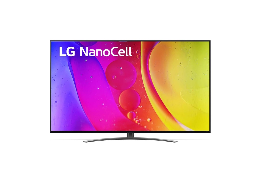 LG 65'' LG NanoCell TV, webOS Smart TV, Pohľad spredu na televízor LG NanoCell TV, 65NANO813QA