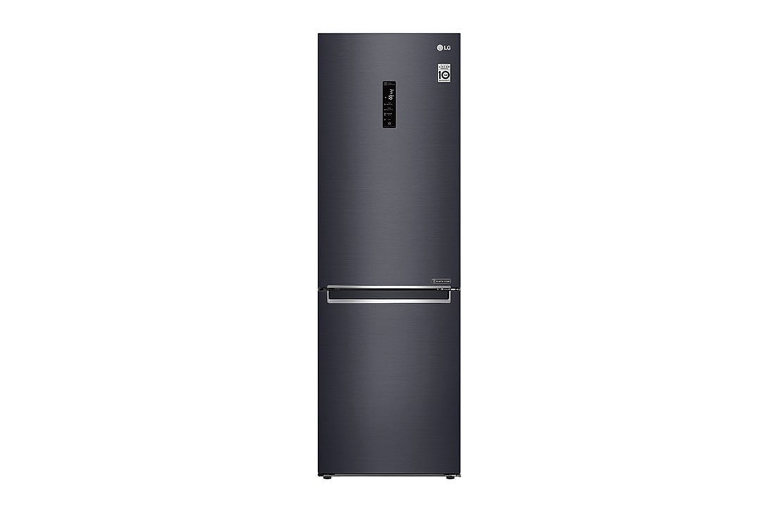 LG Réfrigérateur combiné | 341L | A++ | 36dB | Total No Frost | Compresseur Smart Inverter, Front view, GW-B459NQFM