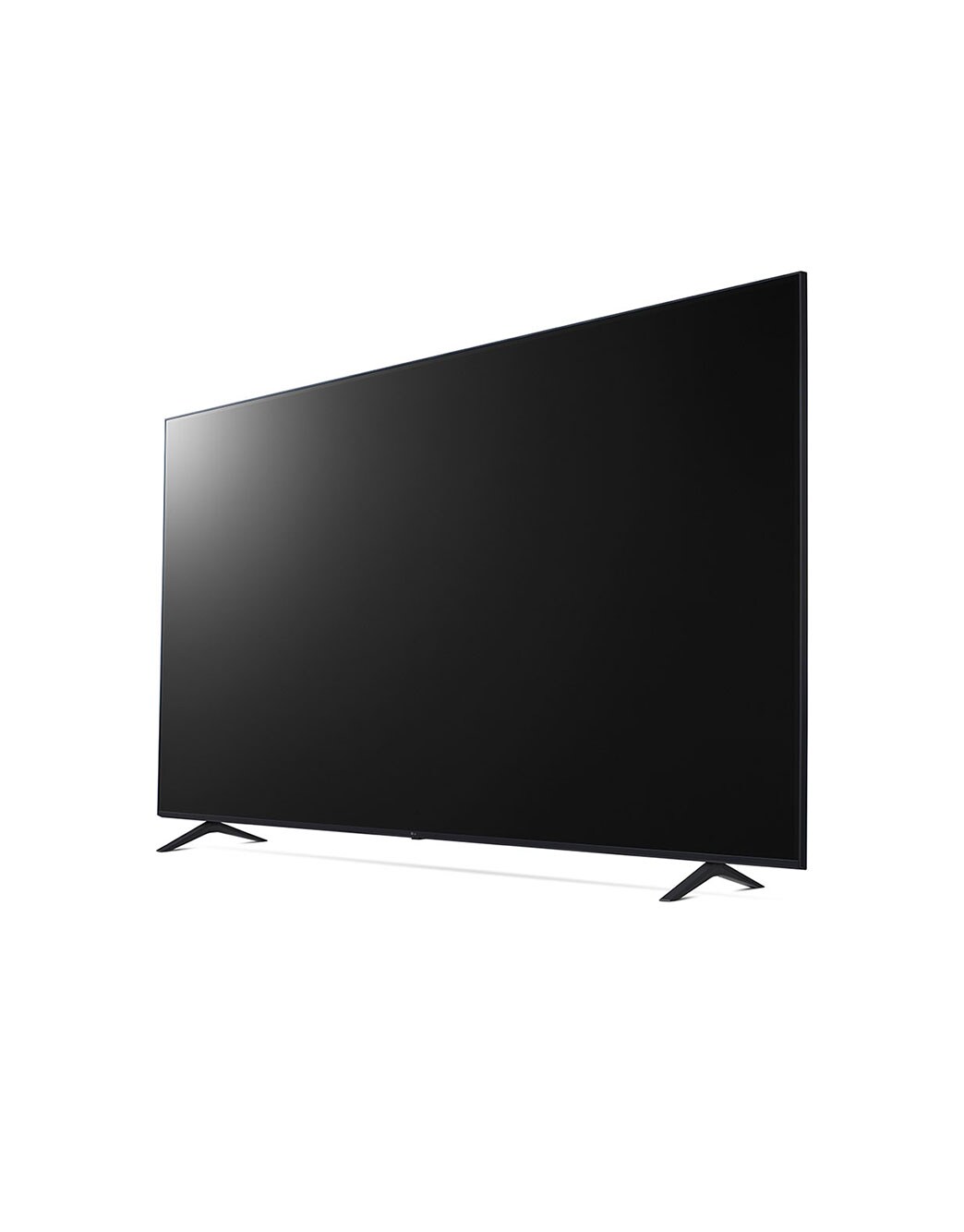 LG UHD 4K Smart TV de 86 pouces Série UQ90, vue de côté à 30 degrés avec image de remplissage, 86UQ90006LC
