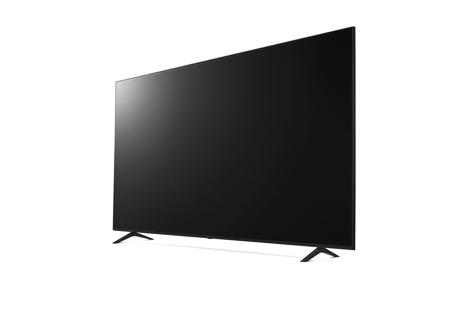 LG UHD 4K Smart TV de 86 pouces Série UQ90, vue de côté à 30 degrés avec image de remplissage, 86UQ90006LC