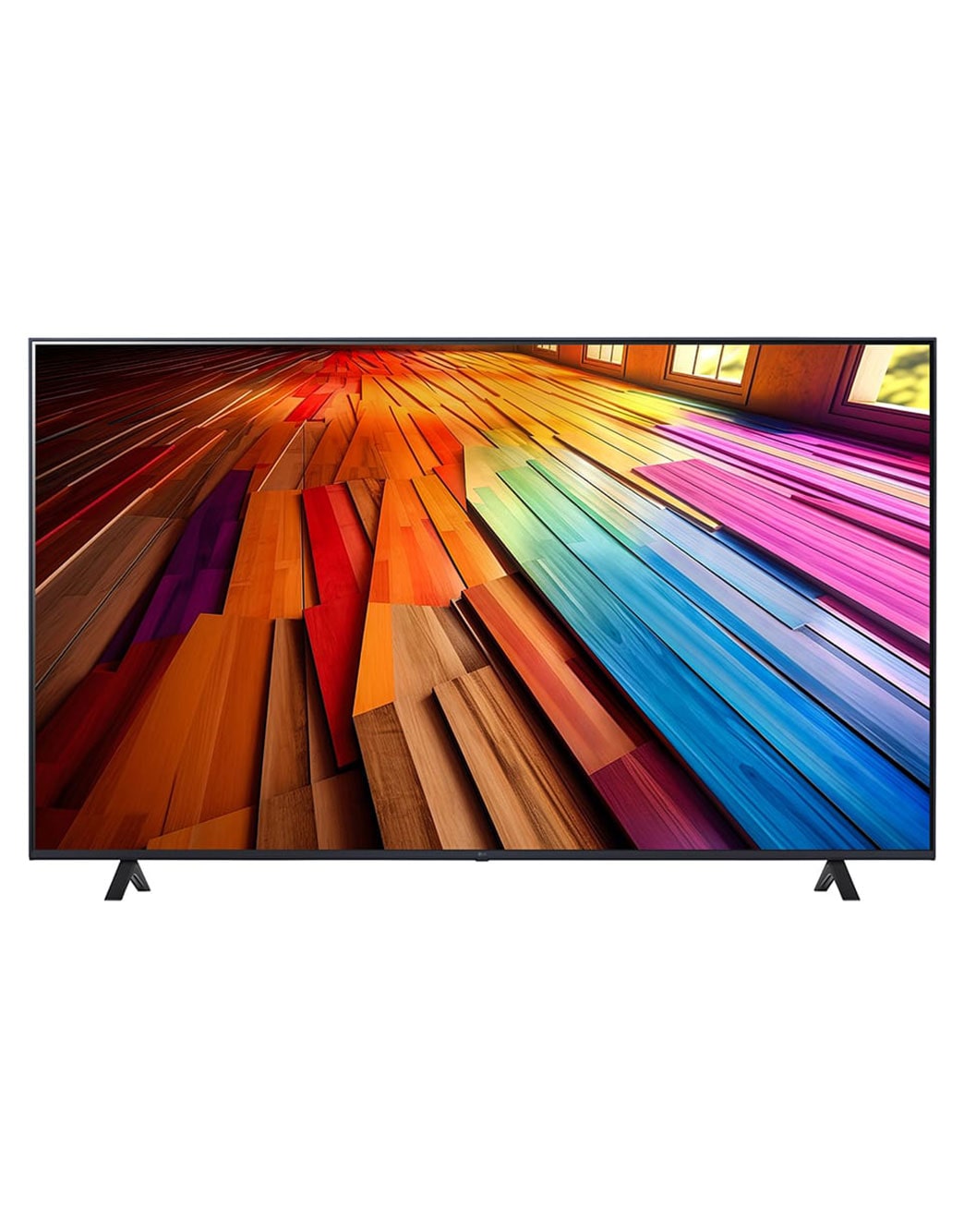 LG Smart TV  LG UHD AI UT80 4K, 75 pouces, Télécommande Magique IA HDR10 webOS24 20240, Vue avant du LG UHD TV, UT80, 75UT80006LB
