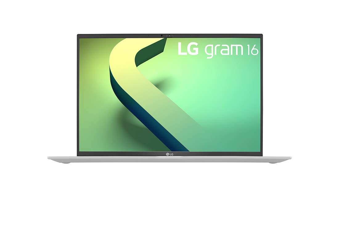 LG gram 16'' 輕贏隨型 極致輕薄筆電 - 冰雪白(i5), 正視圖, 16Z90Q-G