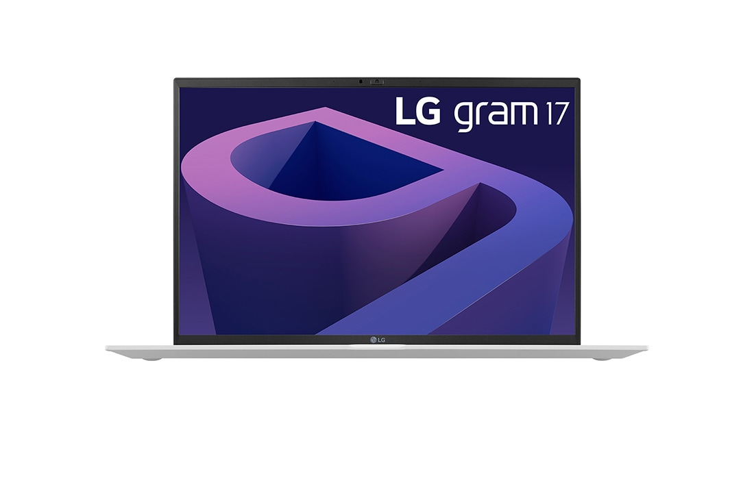 LG gram 17'' 輕贏隨型 極致輕薄筆電 - 冰雪白 (i5), 正視圖, 17Z90Q-G