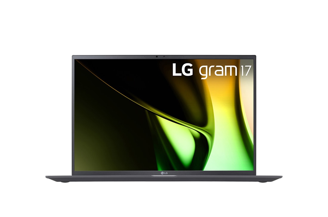 LG gram 17'' Windows 11 Home 極致輕薄 AI 筆電 - 沉靜灰  (Intel<sup>®</sup> Core™ Ultra 7 Evo), 正視圖, 17Z90S-G