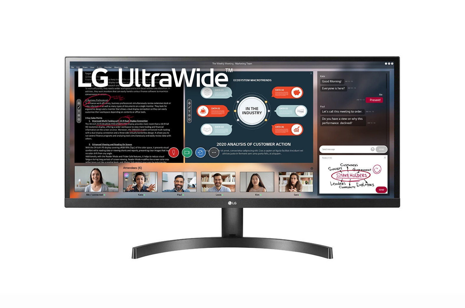 34'' UW-FHD 21:9 UltraWide™ HDR 10多工電競螢幕| 34WL500-B | LG 台灣