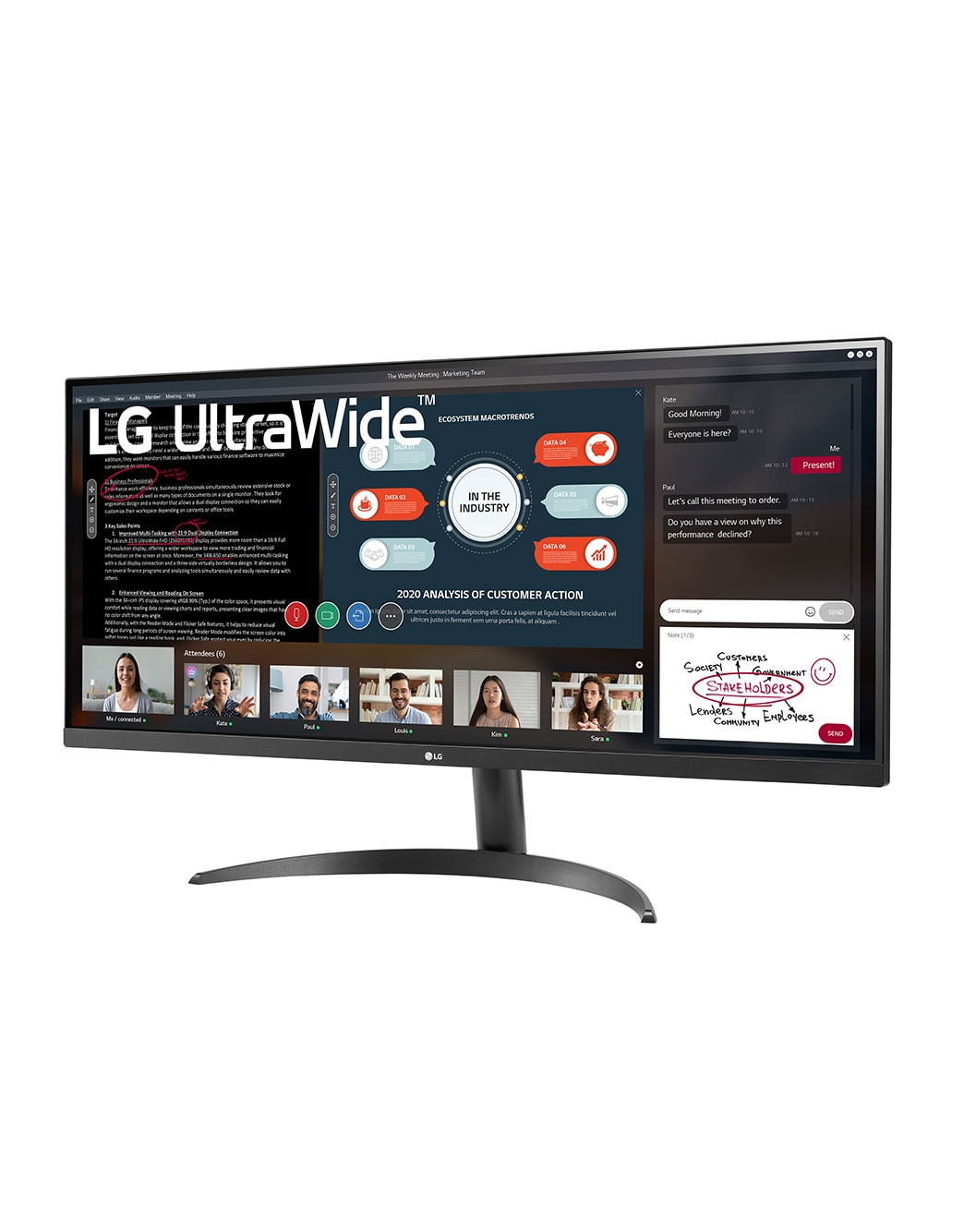 LG 34'' UltraWide™ 21:9 Full HD IPS 多工作業顯示器| LG 台灣